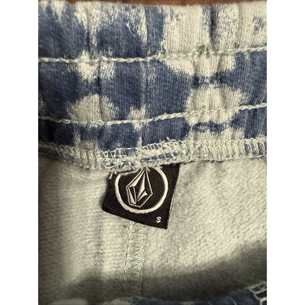 Volcom Sweat Shorts Blue Elastic Waist Flat Front Men's Small Athletic Beach - Picture 4 of 9